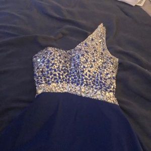 Beautiful blue prom dress